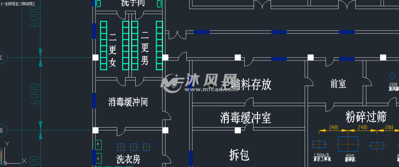 片剂生产车间平面布置图