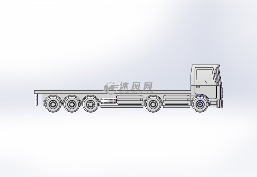 前4后12轮卡车模型