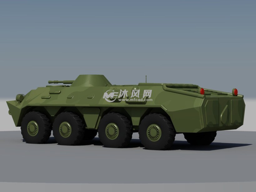 俄罗斯btr-70步兵车autocad模