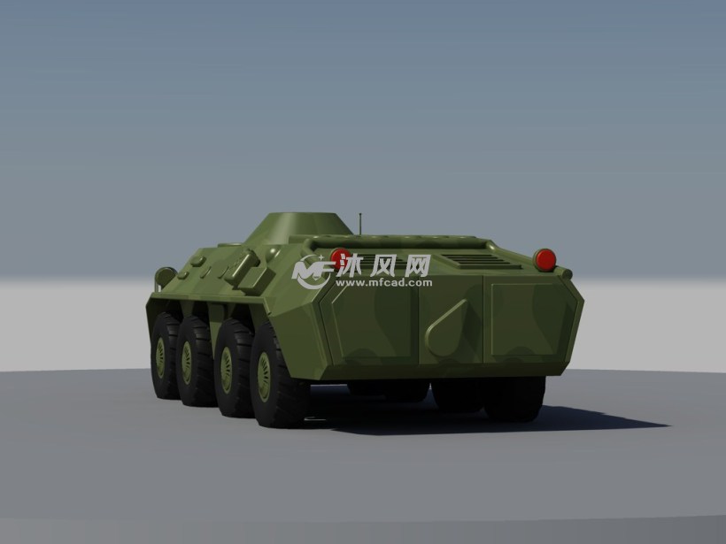 俄罗斯btr-70步兵车autocad模