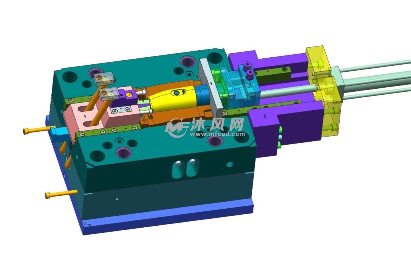 电动牙刷外壳注塑模具图