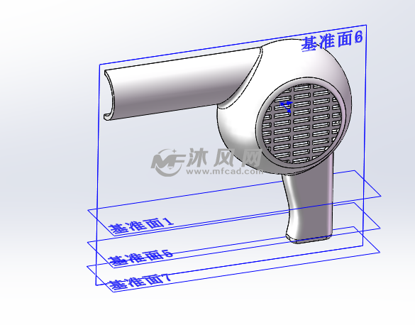 吹风机外形结构简图