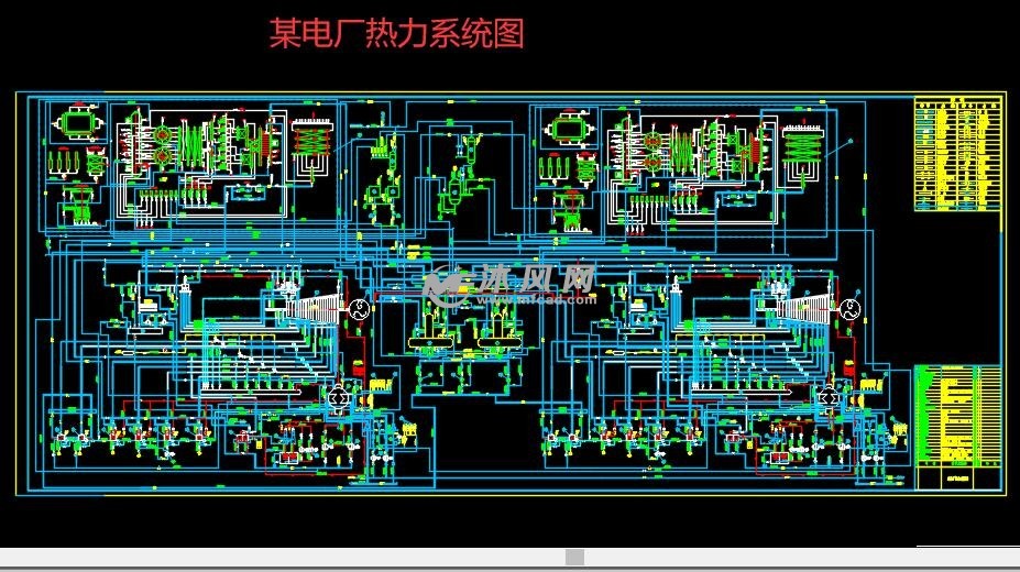 某电厂热力系统图