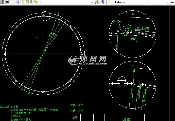 焦化滚筒筛设计结构图 - 工程机械/建筑机械图纸