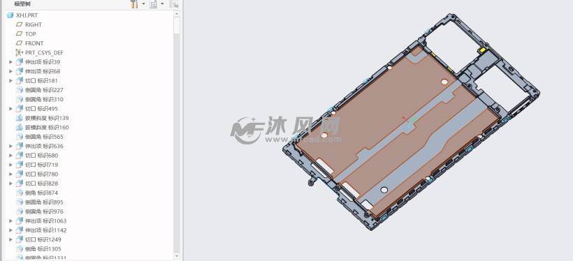 后置双摄智能手机整机结构设计3d模型