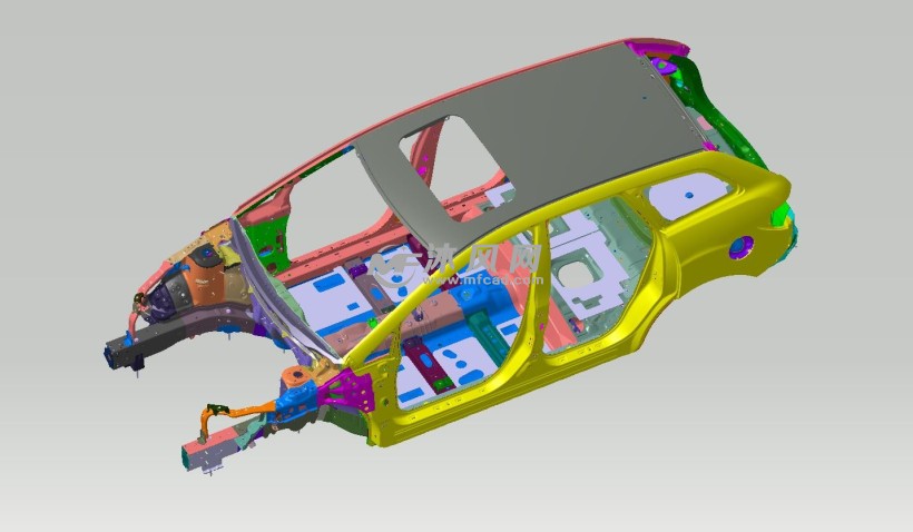 白车身结构详细设计模型