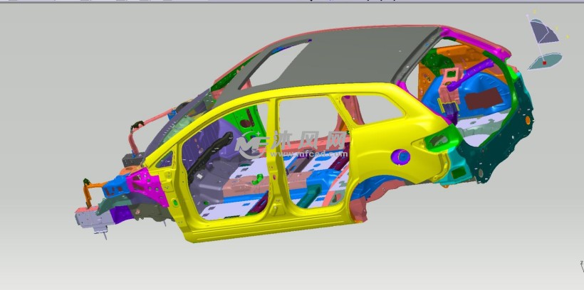 白车身结构详细设计模型