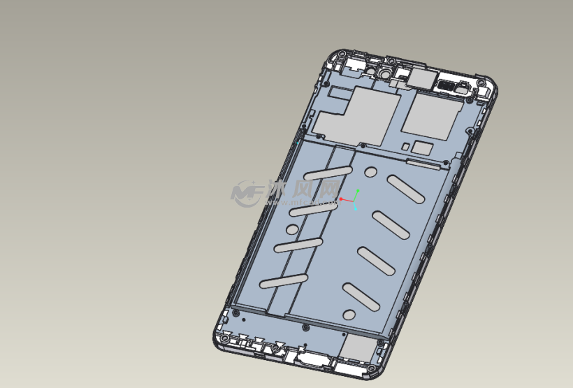 后置双摄智能手机结构设计3d模型文件