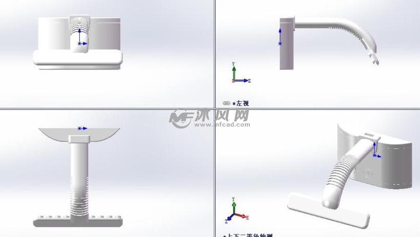 家用台灯设计款式三视图