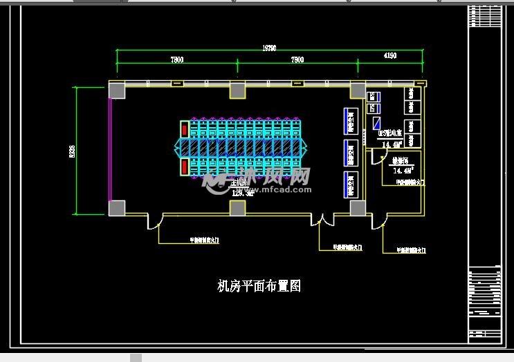 机房平面布置图