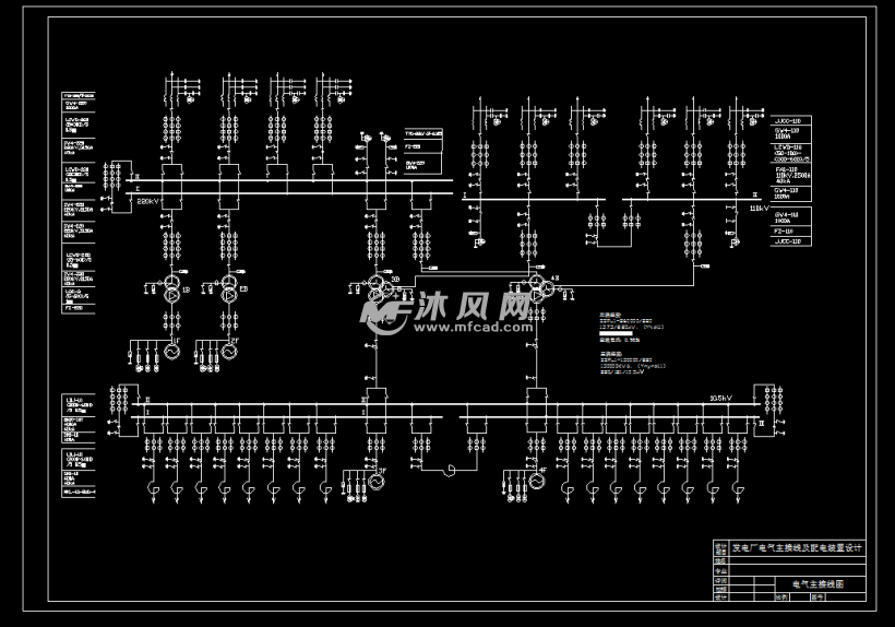 2×100mw发电厂电气一次系统设计