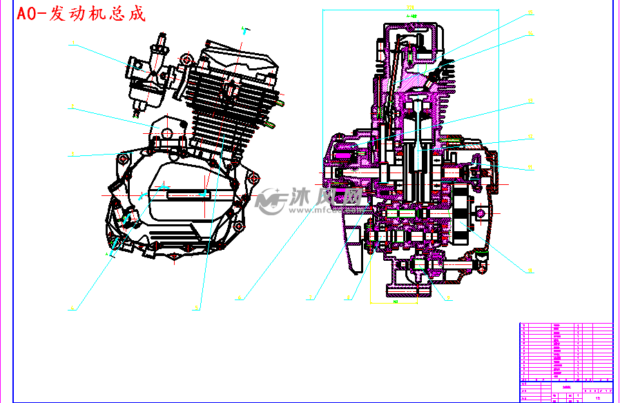 cg157fm摩托车发动机设计