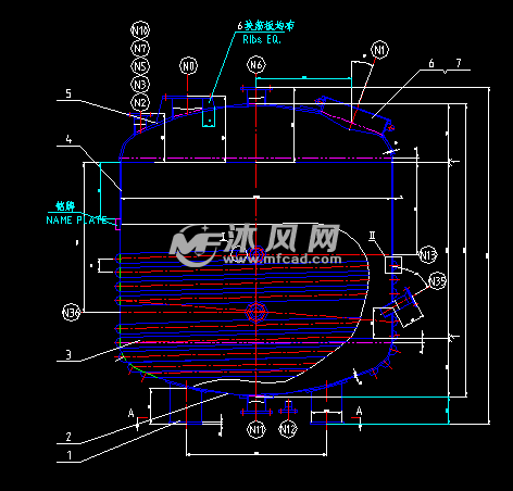 甲醛反应罐施工图 储存压力容器图纸 沐风网