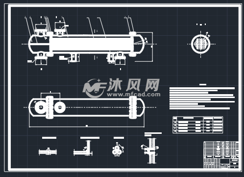 壳管式冷凝器设计图