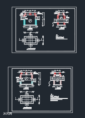 污水交汇井大样图和截污井大样图