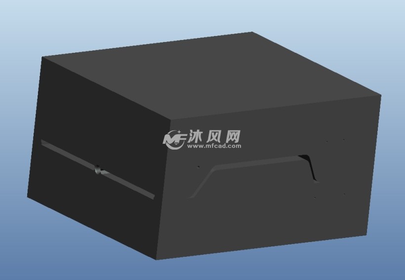 吹塑水箱分模图正视图