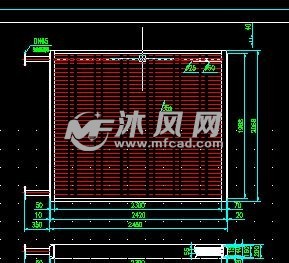 加热器立面结构图