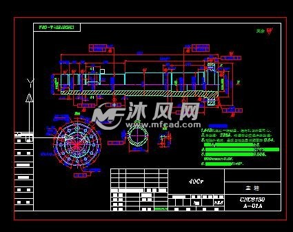 机床主轴箱结构零件图