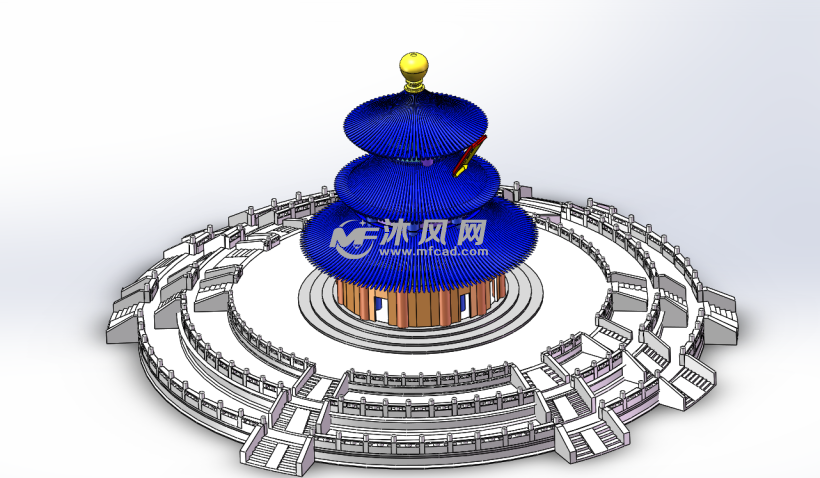 祈年殿北京天坛 - 建筑模型图纸 - 沐风网
