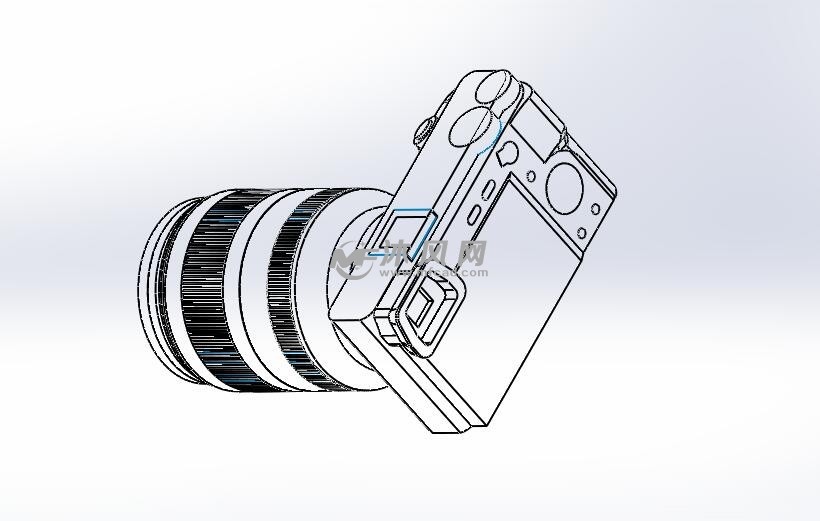 单反相机设计模型线型图