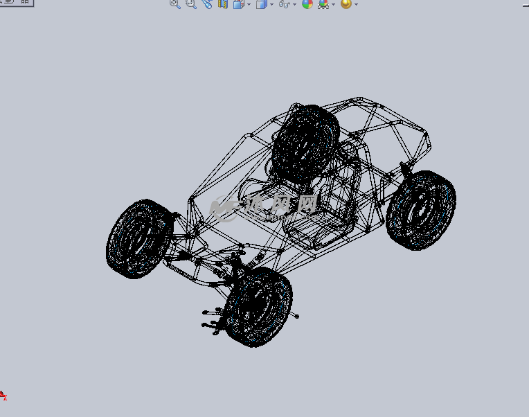 四驱车(特制)设计模型 - 专用车图纸 - 沐风网