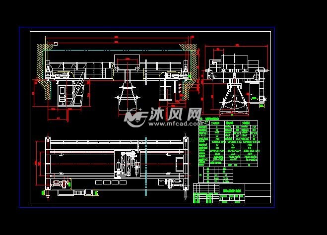 跨梁式轨道爪料行吊