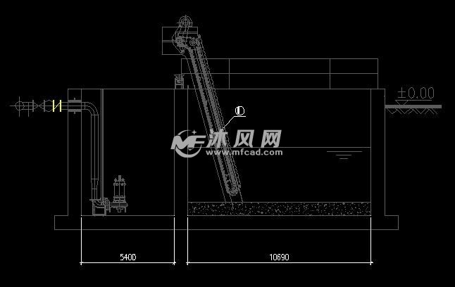 粗格栅提升泵井工艺图