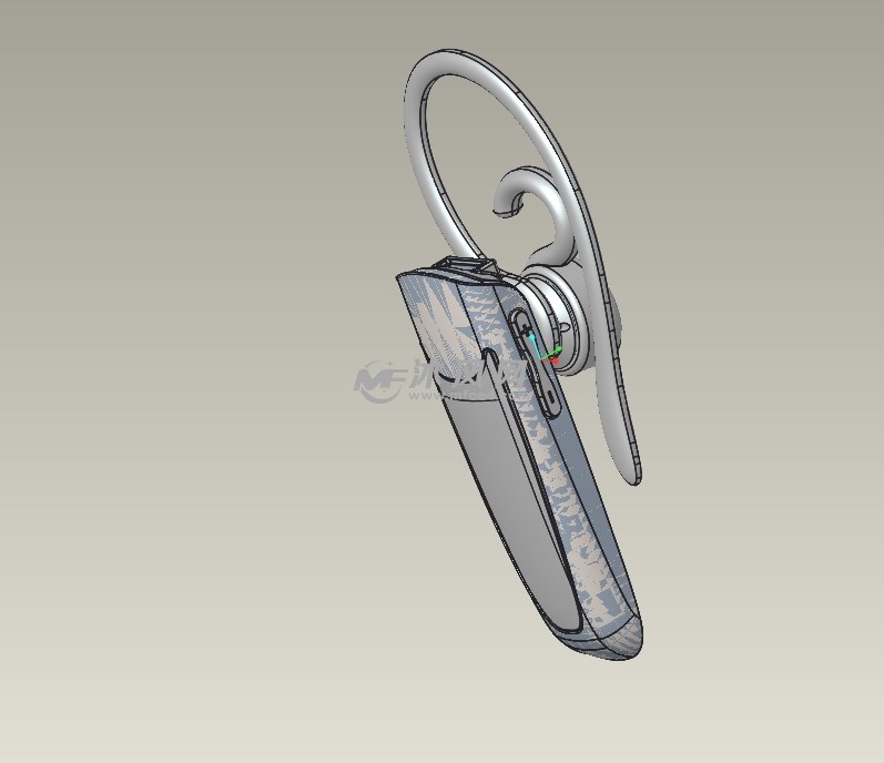 蓝牙耳机整机结构设计3d模型设计图