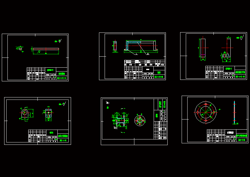 2xz–4型旋片式真空泵cad图纸