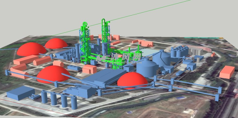 水泥厂模型图