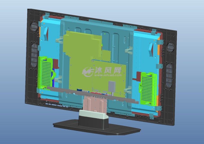 老款32吋液晶电视结构 家用电器图纸 沐风网