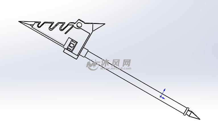 王者荣耀韩信武器 玩具公仔图纸 沐风网