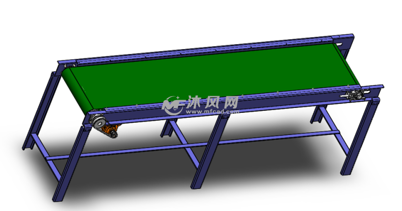 皮带输送机模型设计3d