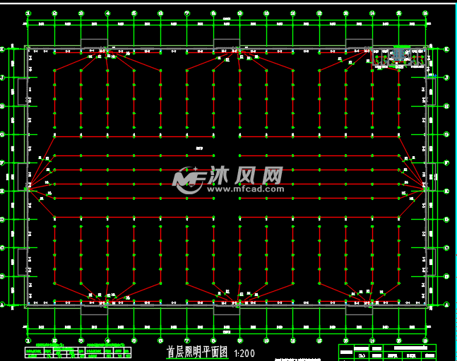 钢结构厂房 平面图