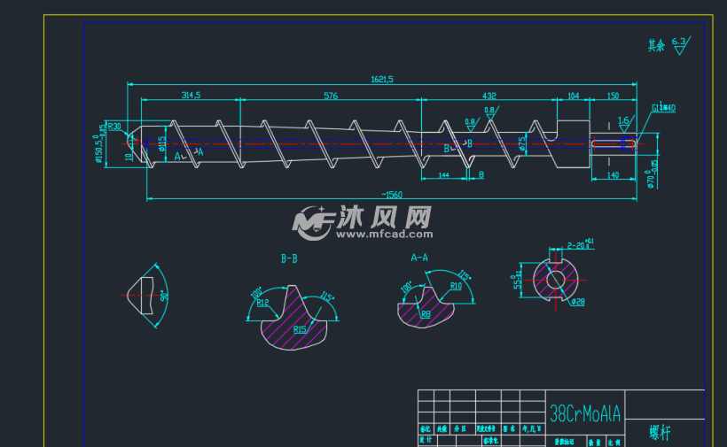 sj150单螺杆挤出机图纸