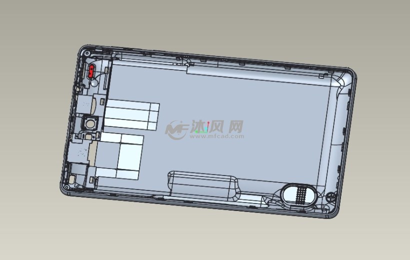 低端平板电脑整机结构设计3d模型文件