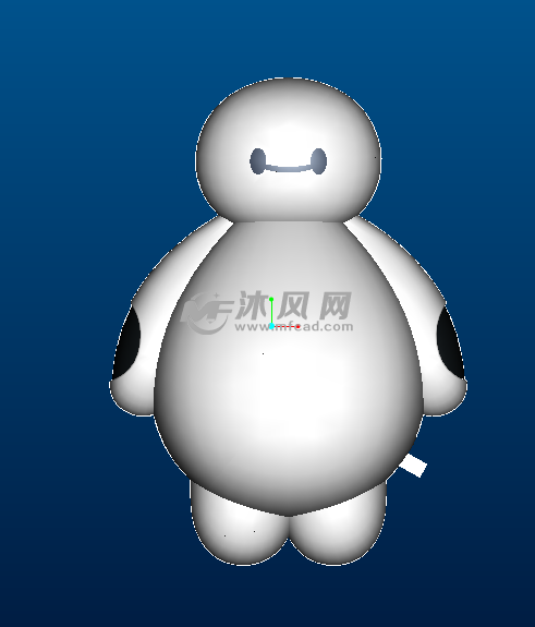 大白造型夜灯前视图