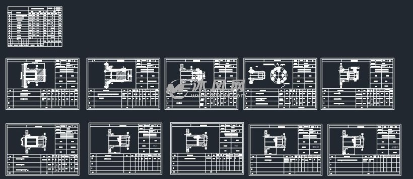 填料箱盖工艺过程以及夹具图纸