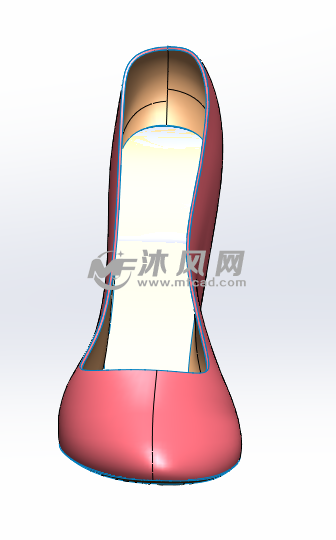 高跟鞋正视图