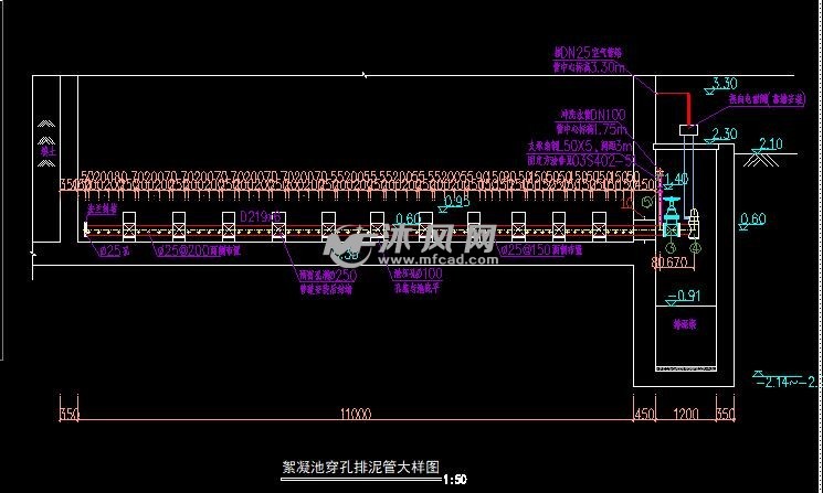 折板絮凝斜管沉淀池工艺图