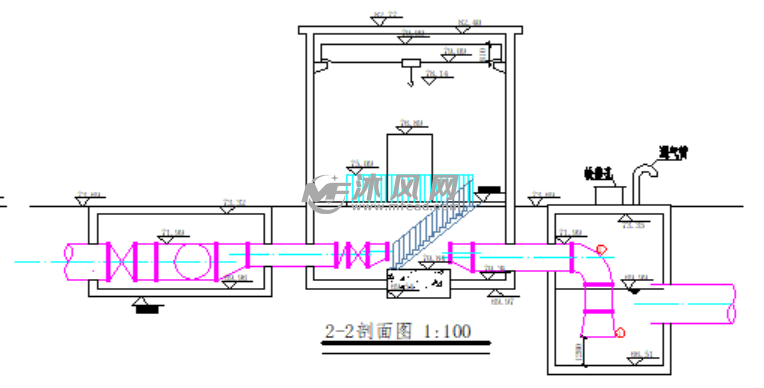 送水泵站图cad