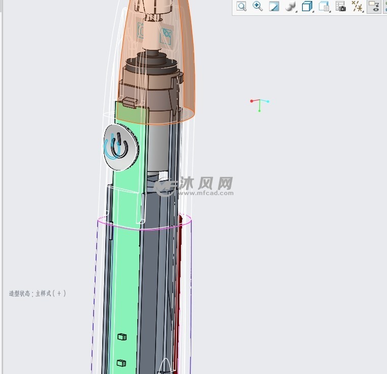 电动牙刷整机结构设计3d模型文件