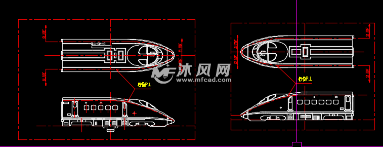 玩具车架模具结构图 注塑模图纸 沐风网