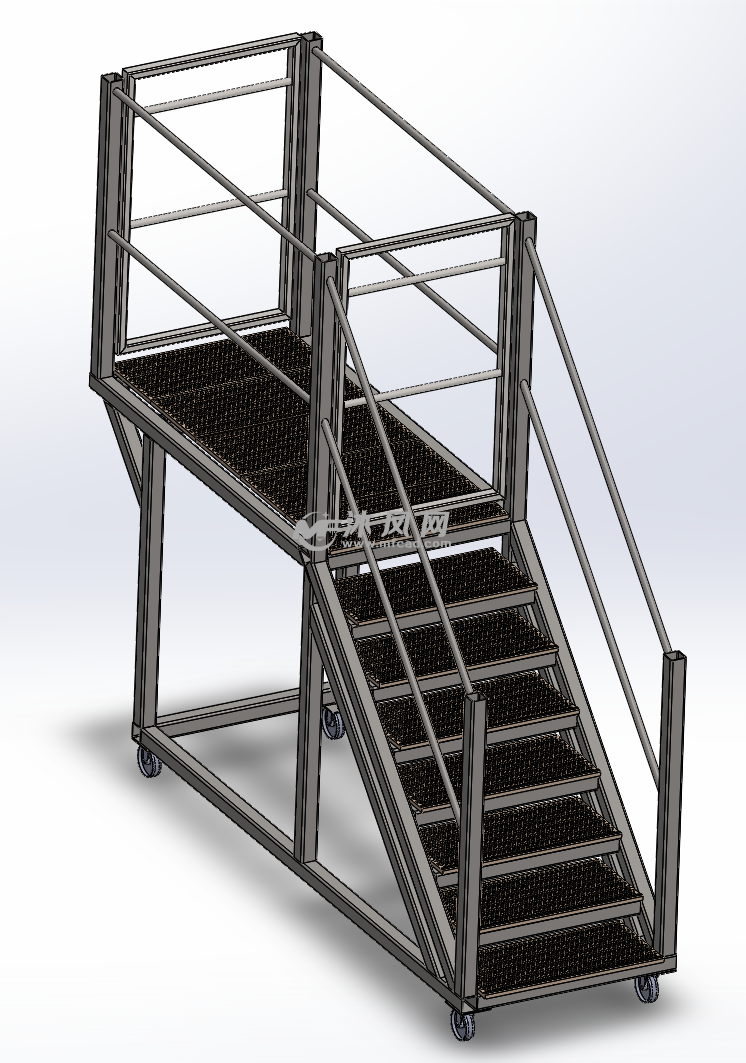 工业移动式楼梯平台