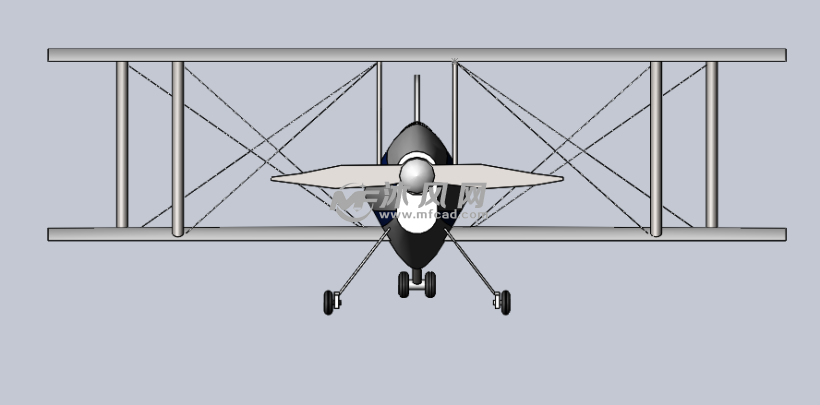 双翼飞机sw建模