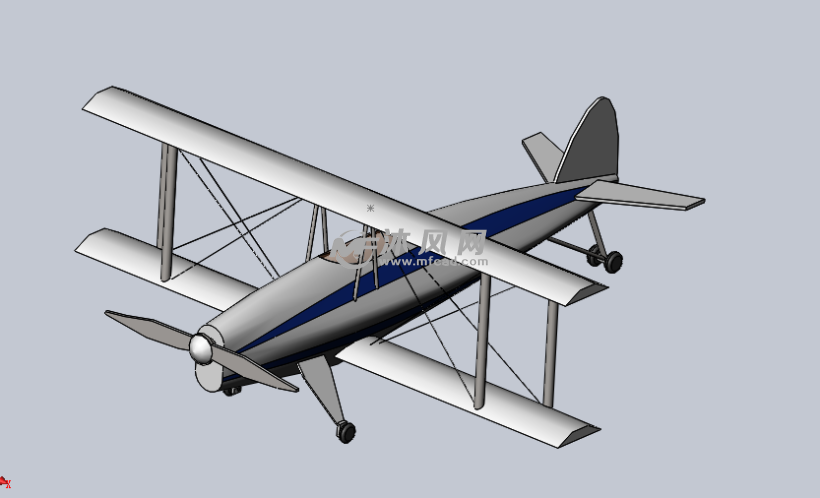 双翼飞机sw建模