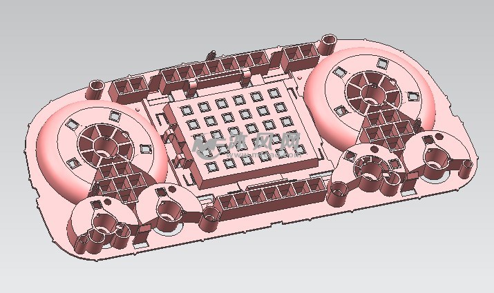 仪表盘指针面板模具产品3d图