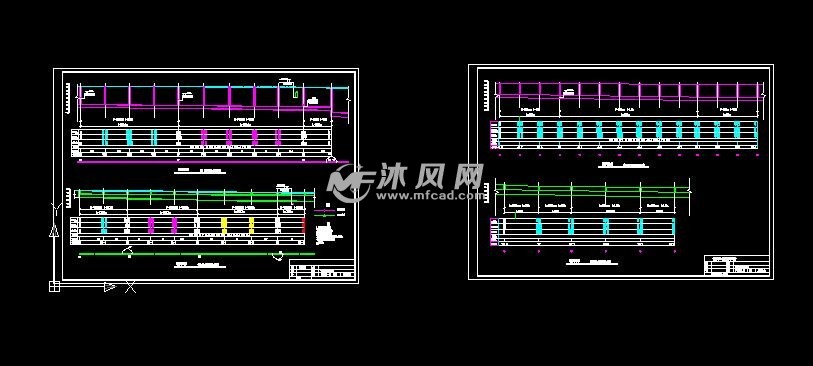 市政污水雨水干管纵剖面图