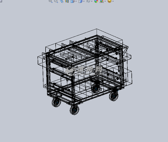 工具车设计模型3d 工位器具图纸 沐风网