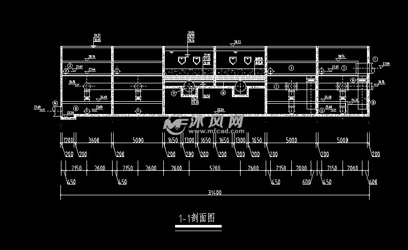 普通快滤池大样图